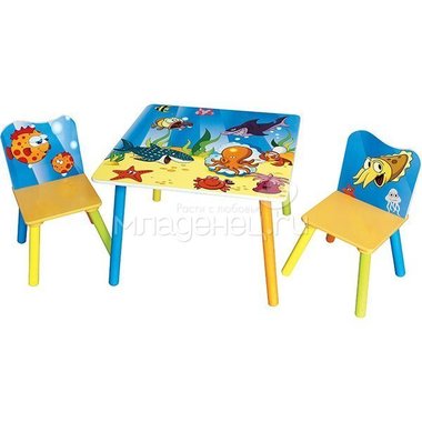 Набор детской мебели стол и стулья Sweet Baby Duo Sea world 0