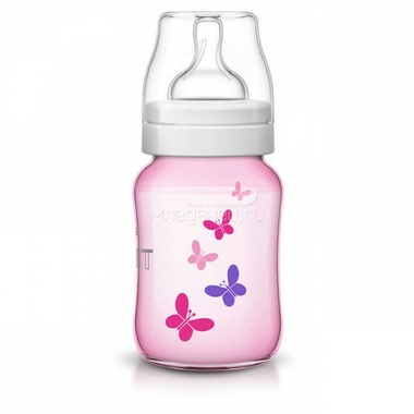 Набор Philips Avent для новорожденных Для девочки (бутылочка, соска, пустышка, чашка-поильник, игрушка) с 0 мес 1