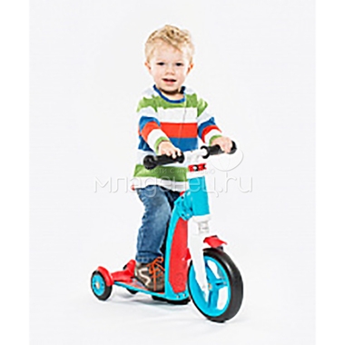 Самокат-беговел Scoot&Ride Highway Baby Plus трансформер Сине-Красный 3