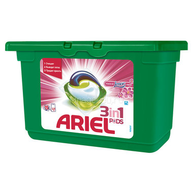 Капсулы для стирки Ariel 3 в 1 PODS Touch of Lenor Fresh 15 х 28,8 гр 0