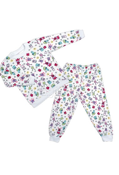 Пижама Idea Kids "Монстрики" кофточка длинный рукав, штанишки на манжете,  0