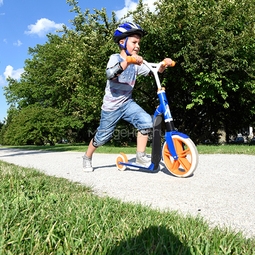 Самокат-беговел 2в1 Scoot&Ride Highway Gangster трансформер Белый-голубой-оранжевый