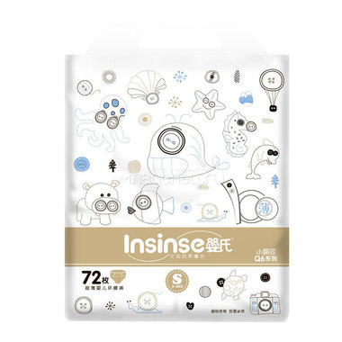 Подгузники Insinse Premium 3-6 кг (72 шт) Размер S 1