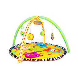 Развивающий коврик ToyMart с игрушками Весёлый Зоопарк