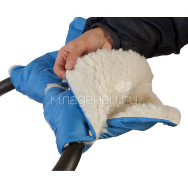 Муфты-рукавички Чудо-Чадо меховые Голубой 2