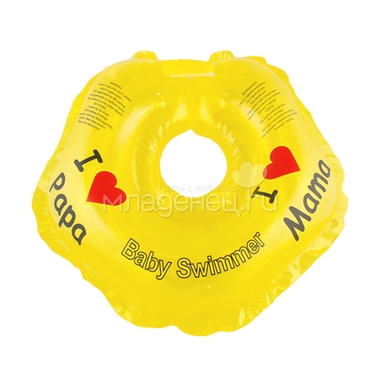 Круг на шею Baby Swimmer с 0 мес (3-12 кг) Желтый 0