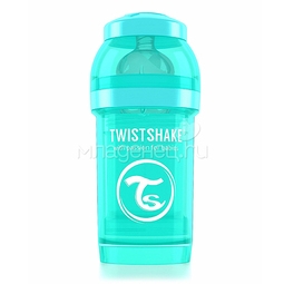 Бутылочка Twistshake 180 мл Антиколиковая (с 0 мес) бирюзовая