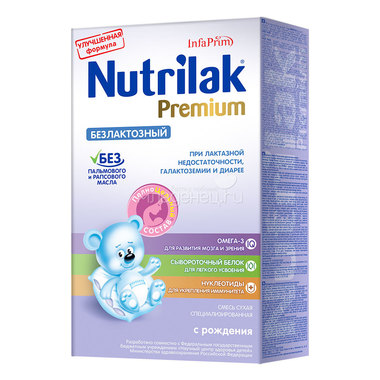 Заменитель Nutrilak Premium Безлактозный 350 гр Безлактозный (с 0 мес) 2