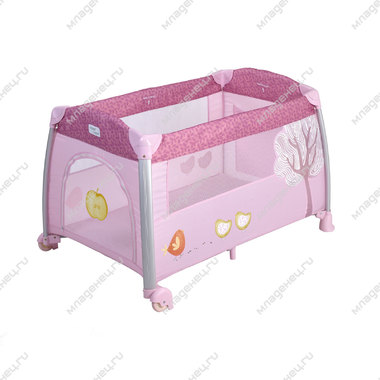 Манеж-кровать Happy Baby Томас Розовый 0