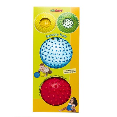 Развивающая игрушка Edushape Набор мячиков «Гигант» (2 мяча:18cm+2 мяча10cm) 0