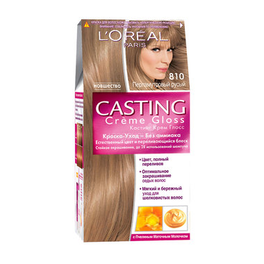 Крем-Краска для волос L'Oreal Сasting Creme Gloss Перламутровый русый (тон 810) 0