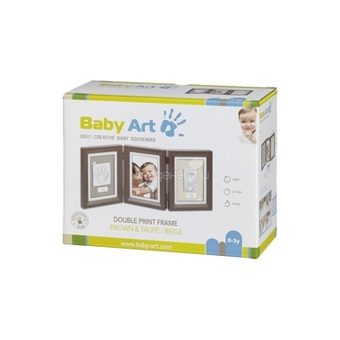 Рамочка Baby Art Double Print Frame (тройная) Шоколад 3