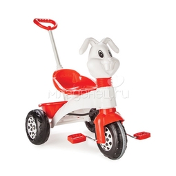 Велосипед трехколесный Pilsan &quot;Bunny&quot; с родительской ручкой Бело-красный