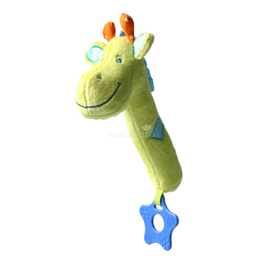 Игрушка-пищалка BabyOno Жираф с прорезывателем 0