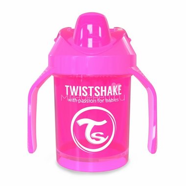 Поильник Twistshake Mini Cup 230 мл (с 4 мес) розовый 1