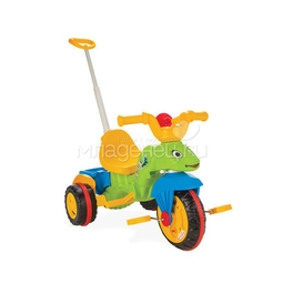 Велосипед трехколесный Pilsan &quot;Tirtil&quot; с родительской ручкой Зелено-желто-синий