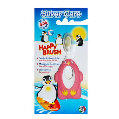 Зубная щетка для детей Silver Care Happy Brush от 6 мес до 3 лет, мягкая 1