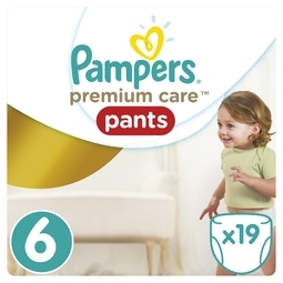 Трусики Pampers Premium Care 16+ кг (19 шт) Размер 6