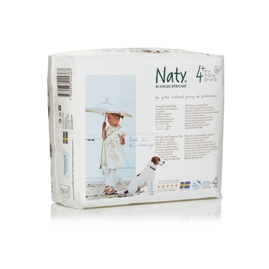 Подгузники Naty 9-20 кг (25 шт) Размер 4+ 0