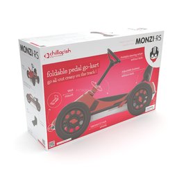 Педальная машинка-картинг Chillafish Monzi-RS Красный