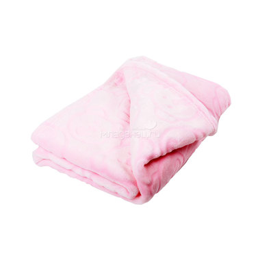 Плед-покрывало Baby Nice Micro Suede велюр 75х100 3 D в пакете Розовый 0