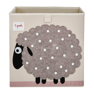 Коробка для хранения 3 Sprouts Овечка (Beige Sheep SPR411) Арт. 00023 0