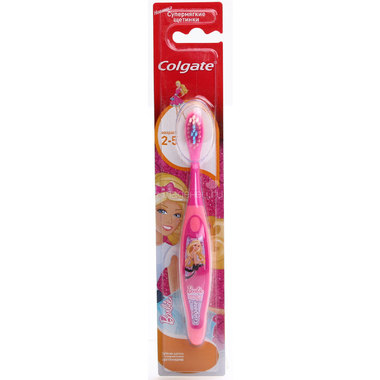 Зубная щетка Colgate Smiles Barbie & Spaidermen с 2 до 5 лет (супермягкие щетинки) 0