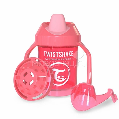Поильник Twistshake Mini Cup 230 мл (с 4 мес) персиковый 0