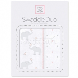 Набор пеленок SwaddleDesigns Swaddle Duo PP Elephant/Chickies