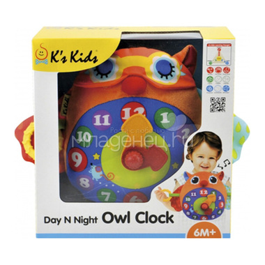 Развивающая игрушка K's Kids Часы-Сова 4