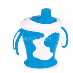 Чашка-непроливайка Canpol Babies С ручками 250 мл (с 9 мес) синяя