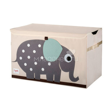 Сундук для хранения игрушек 3 Sprouts Слоник (Grey Elephant) Арт. 08073 0