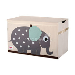 Сундук для хранения игрушек 3 Sprouts Слоник (Grey Elephant) Арт. 08073