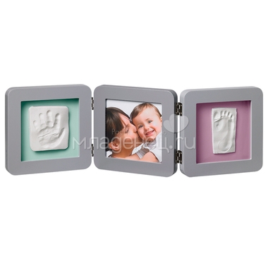 Рамочка Baby Art PRINT Frame тройная Бирюзовый с фиолетовым 0