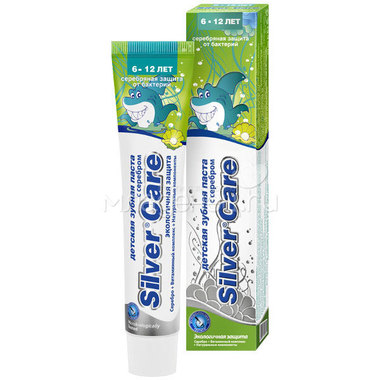Зубная паста для детей Silver Care 6 - 12 лет, 50 мл 0