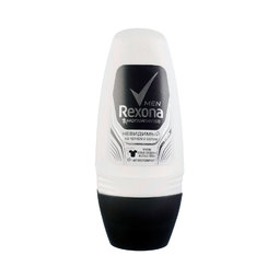 Дезодорант антиперспирант Rexona Men шариковый невидимый на черном и белом 50 мл