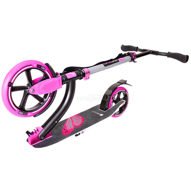 Самокат Y-SCOO RT 230 Slicker Family design Butterfly Pink 4