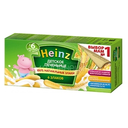 Печенье Heinz 160 гр 6 злаков (с 6 мес)