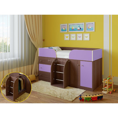 Набор мебели РВ-Мебель Астра 5 Дуб шамони/Фиолетовый 1