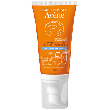 Эмульсия Avene солнцезащитная для чувствительной кожи туба 50мл SPF50+ 0