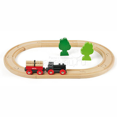 Игровой набор BRIO Железная дорога с грузовым поездом, 18 элементов 0