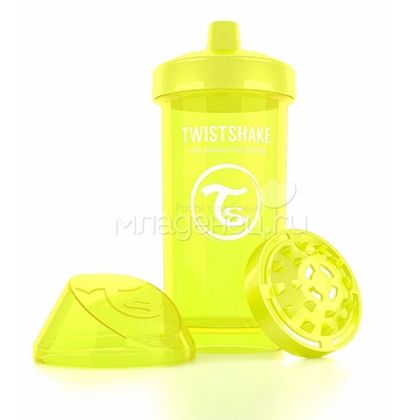 Поильник Twistshake Kid Cup 360 мл (с 12 мес) желтый 0