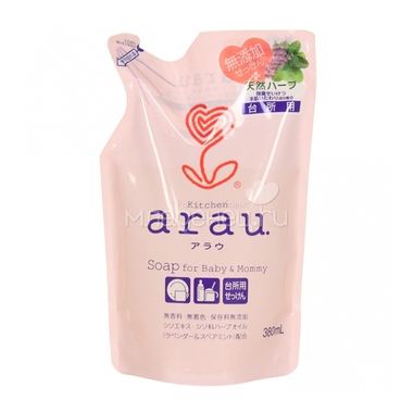 Средство для мытья посуды Arau Baby (Saraya) 380 мл (запасной блок) 0