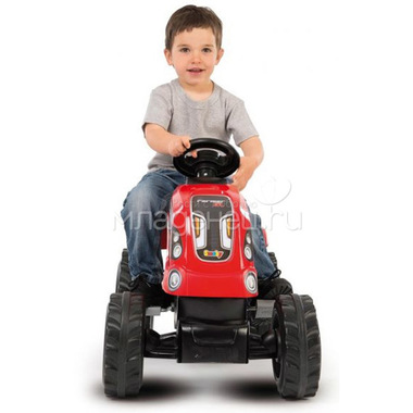 Трактор педальный Smoby XL с прицепом Красный 142х44х54.5 см 3