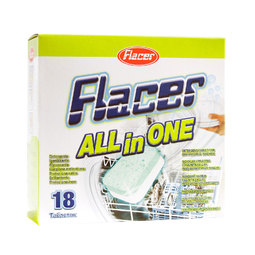 Таблетки для посудомоечных машин Flacer 18 шт