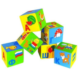 Набор Мякиши из 6 кубиков Умная азбука