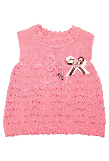 Платье-туника Bony Kids вязаное, цвет - Розовый  0