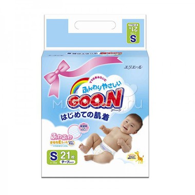 Подгузники Goon Mini Pack 4-8 кг (21 шт) Размер S 0