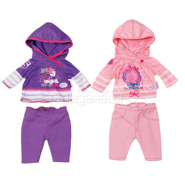 Одежда для кукол Zapf Creation Baby Born Удобная одежда на вешалке в ассортименте (2 вида) 0