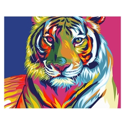 Рисование по номерам Фабрика творчества на холсте Тигр